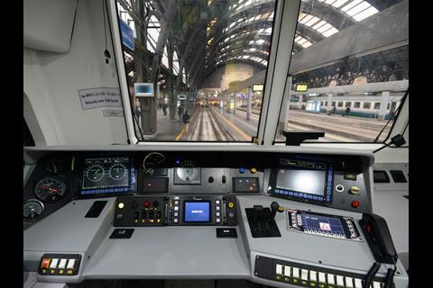 Cab of Vivalto double-deck push-pull trainset for Trenord (Photo: FS).